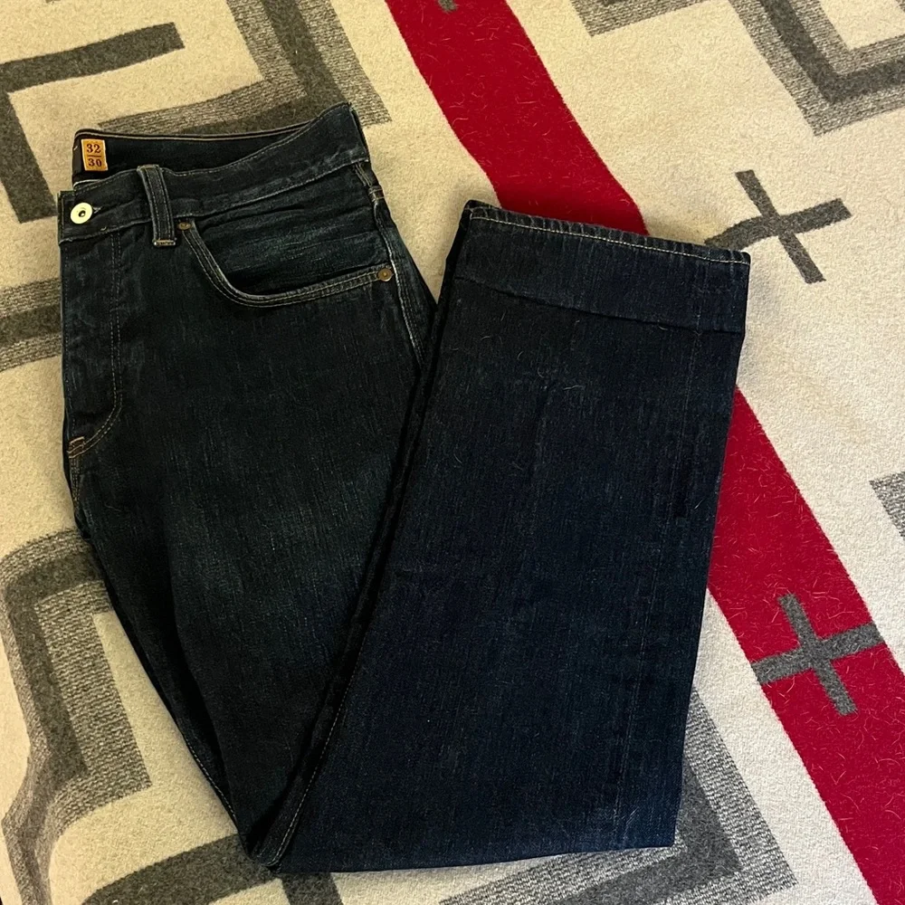J. Crew Dark Indigo Straight Leg Jeans - Picture 1 of 6